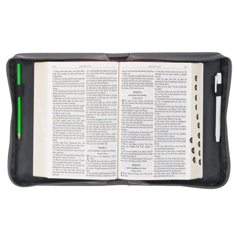 Glorify God Bible Cover Classic Gray.