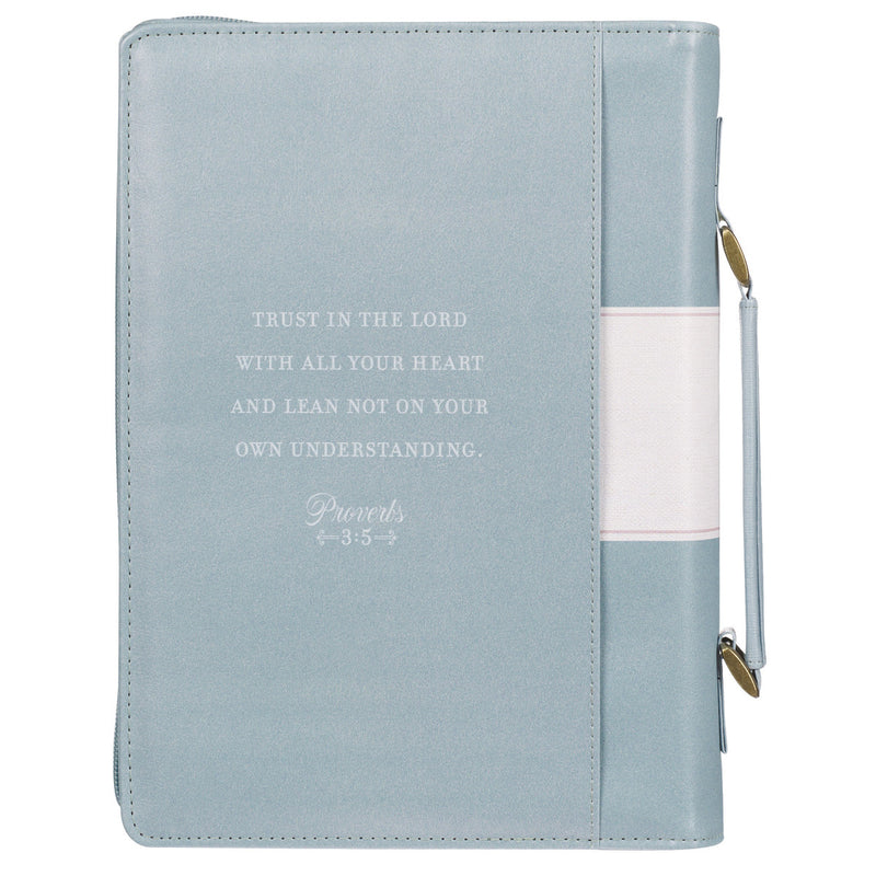 Teal Trust Prov. 3:5 Bible Cover Fashion .