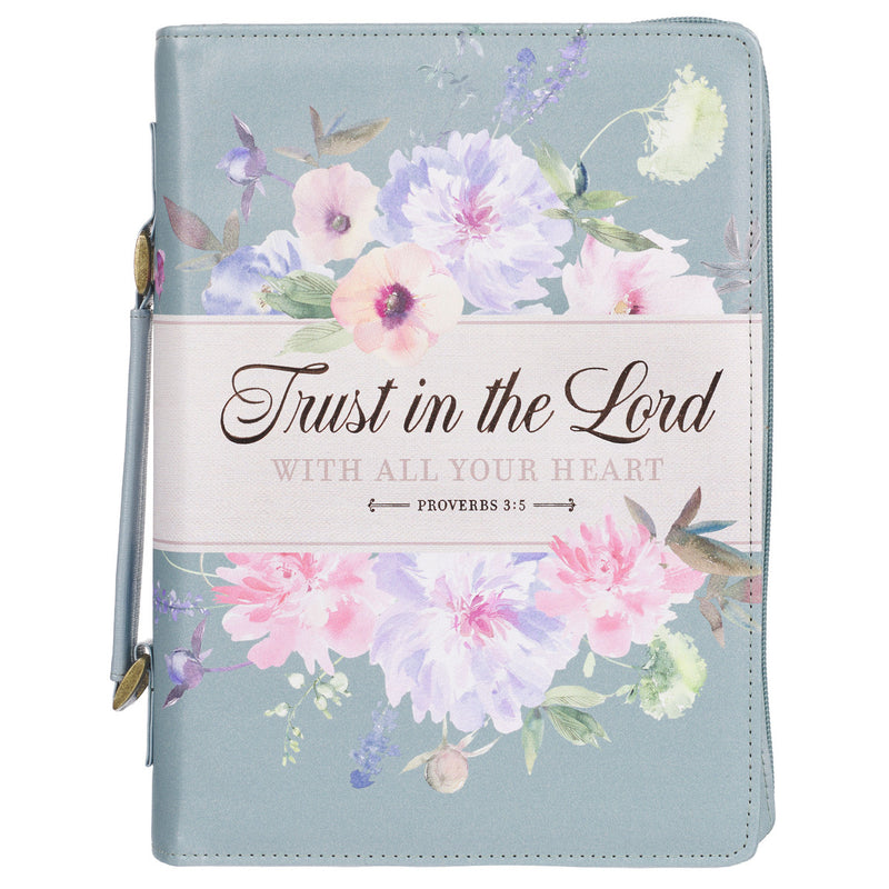 Teal Trust Prov. 3:5 Bible Cover Fashion .