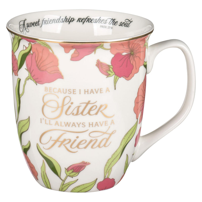 Mug Pink Sister, Always a Friend Prov. 27:9