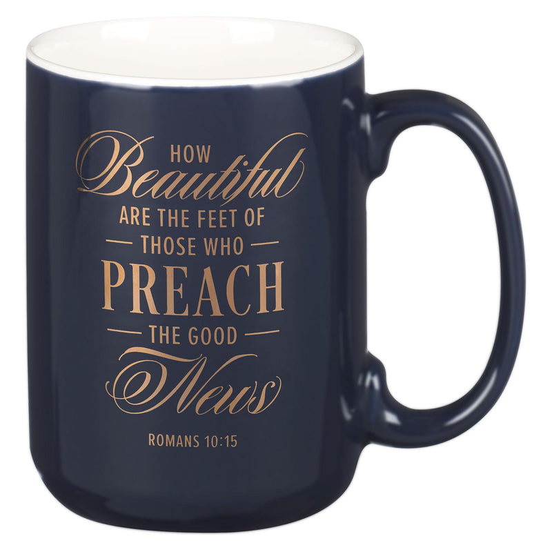 Mug Navy Preach Good News Pastor Rom. 10:15