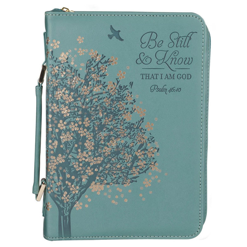 Be Still Ps. 46:10 Bible Cover Fashion Teal .