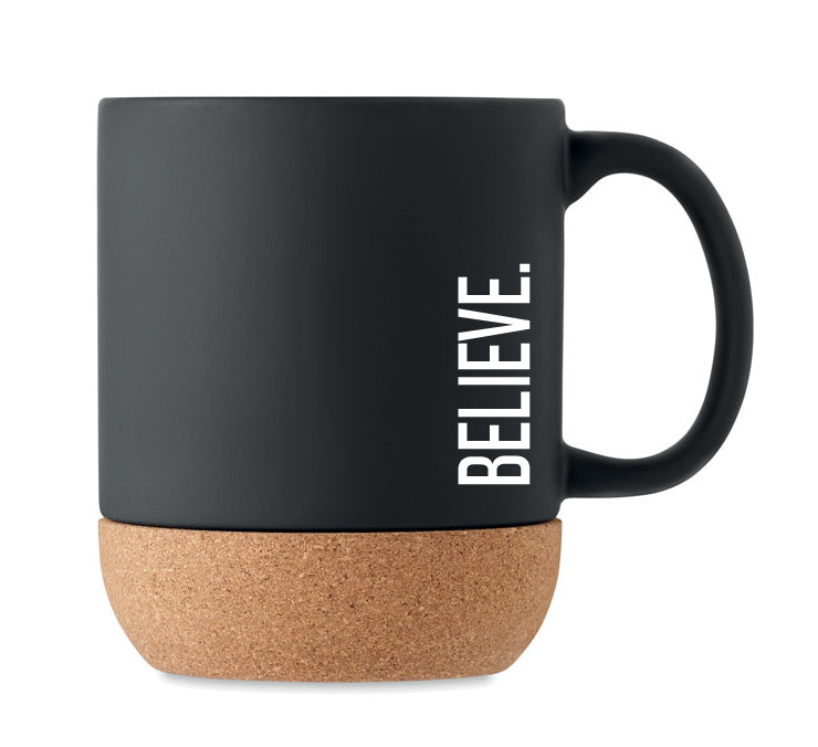 Believe mug ceramic insulated