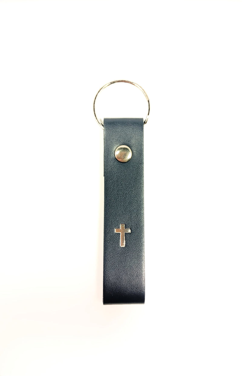 Cross keyring Fauxleatherlook