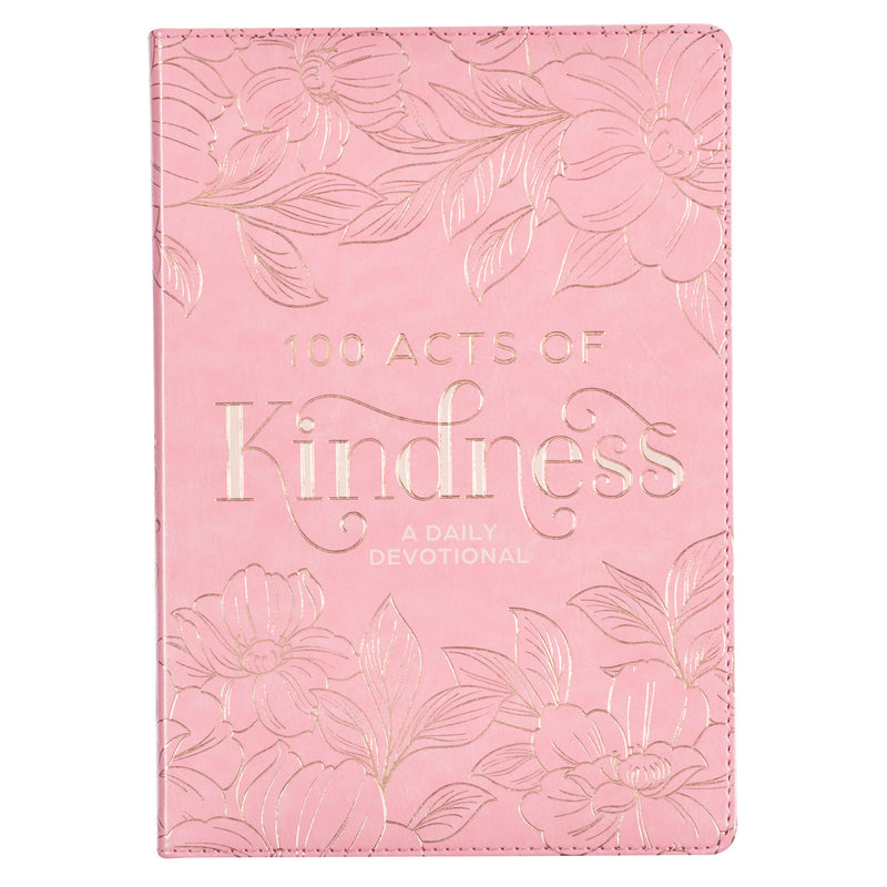 100 Acts of Kindness Pink Faux Leather 