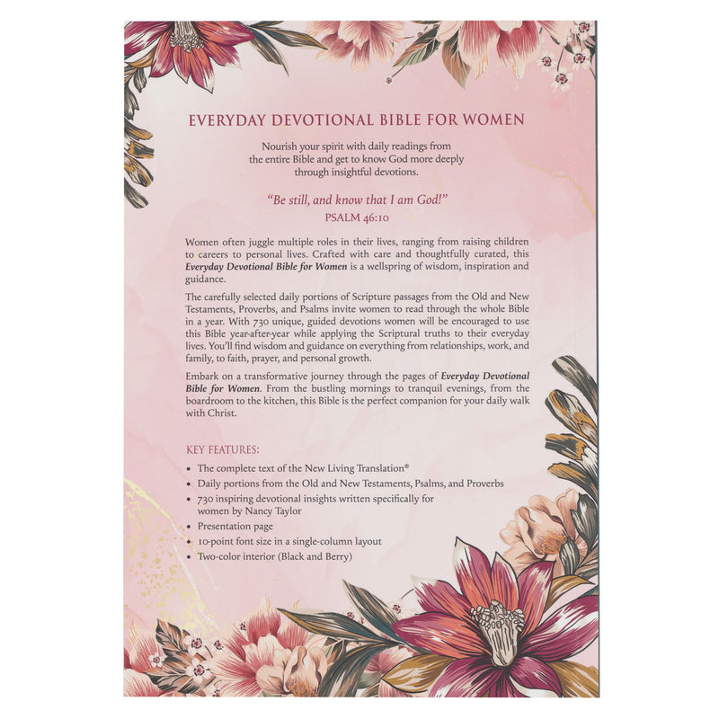 Everyday  Bible for Women Pink Lily