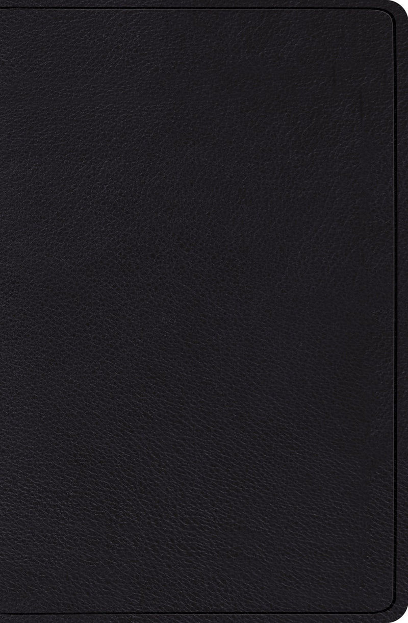 ESV Verse-By-Verse Reference Bible-Black Top Grain Leather 