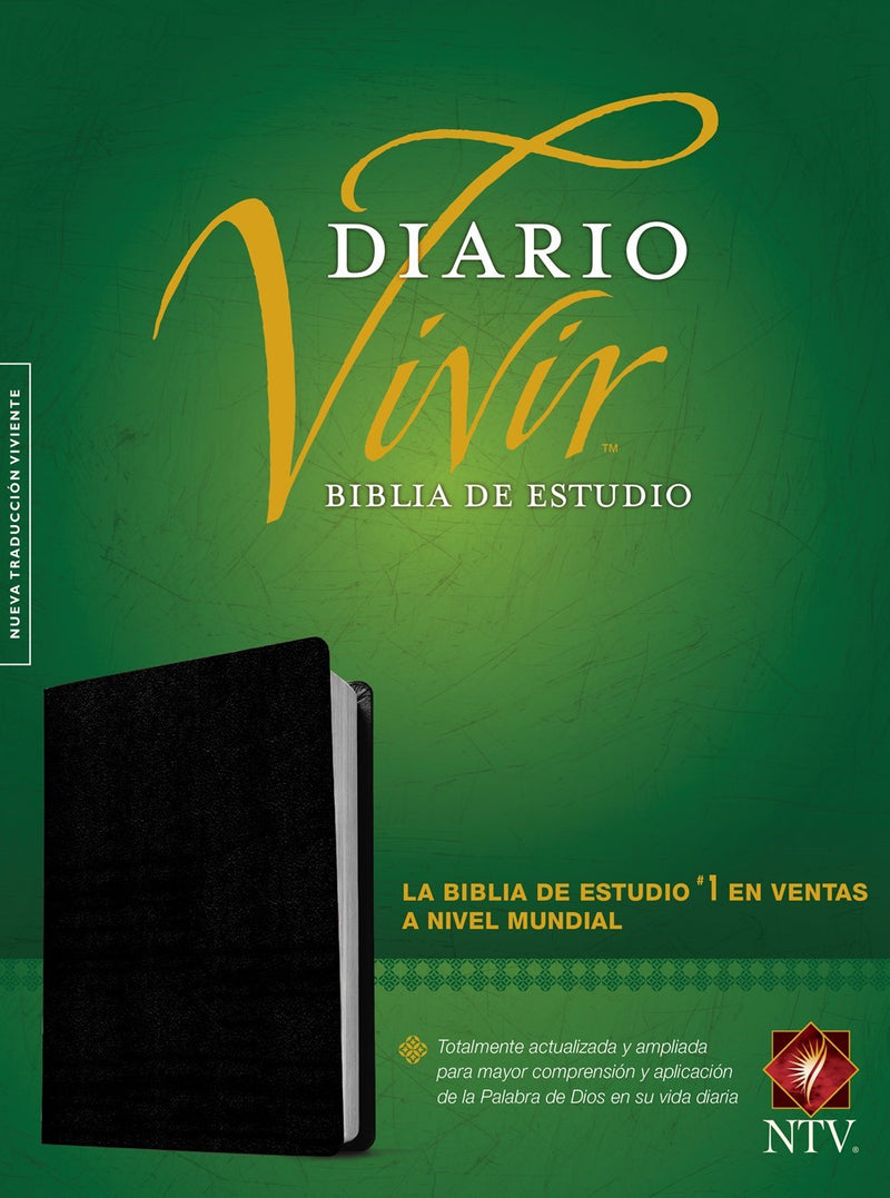 Span-NTV Life Application Study Bible (Biblia De Estudio Del Diario Vivir)-Black Bonded Leather 