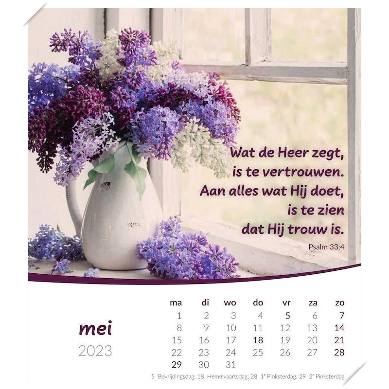 Kalender met Ansichtkaarten LEVEN, 2023 Bureau/wand kalender