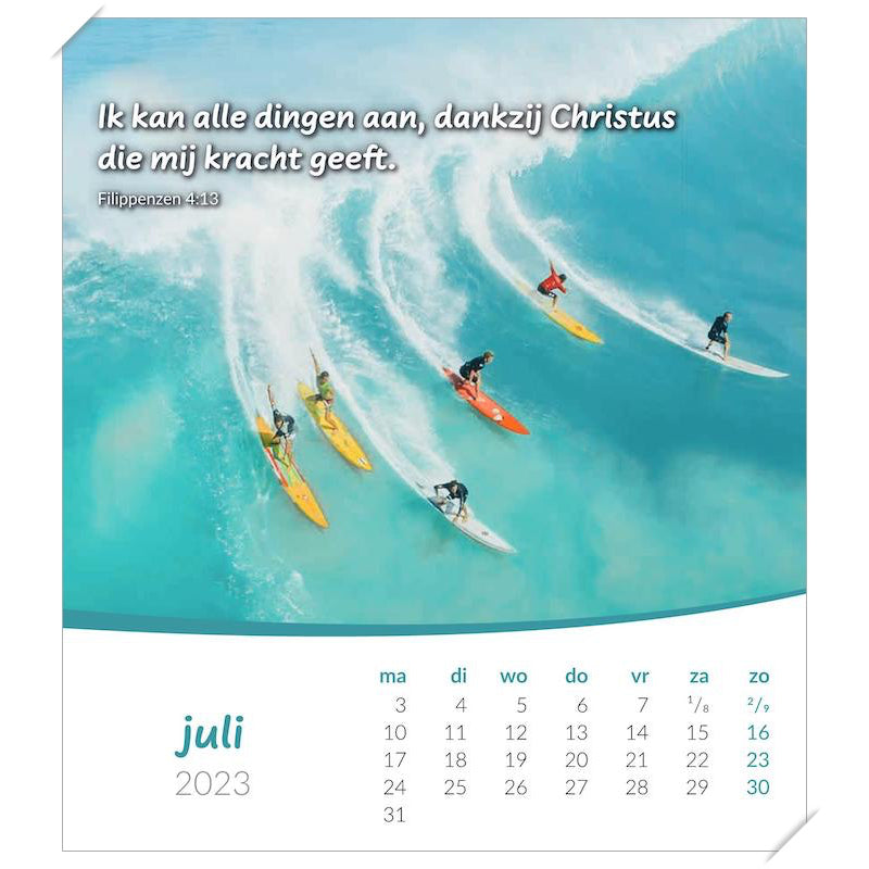 Kalender met Ansichtkaarten LEVEN, 2023 Bureau/wand kalender