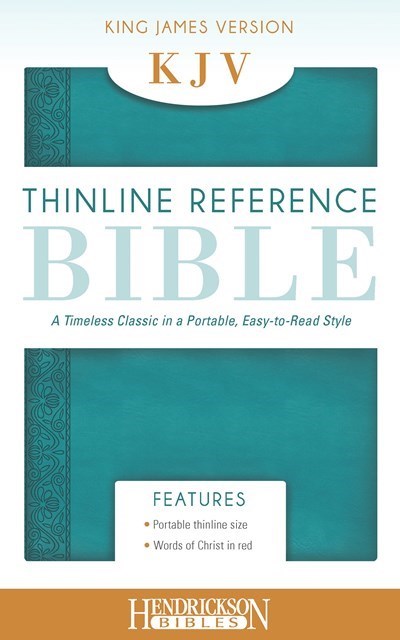 KJV Thinline Reference Bible-Aquamarine Flexisoft