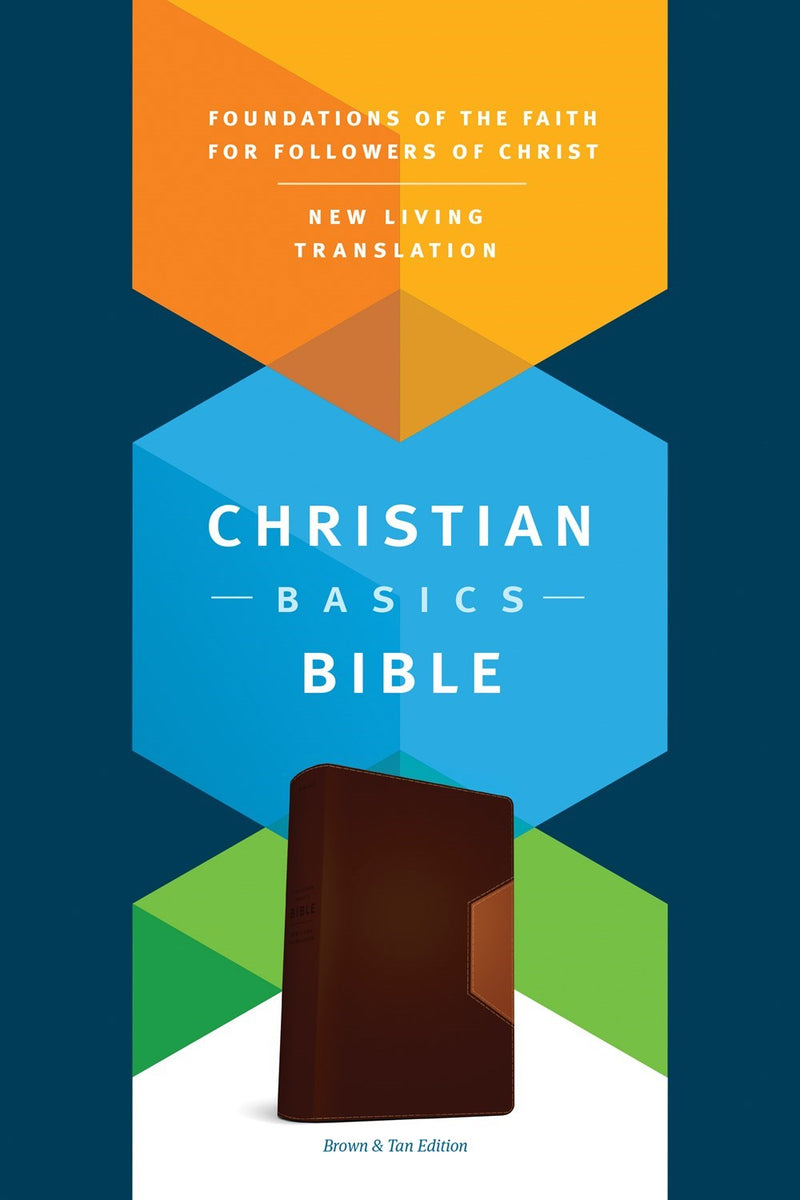 NLT Christian Basics Bible-Brown/Tan TuTone