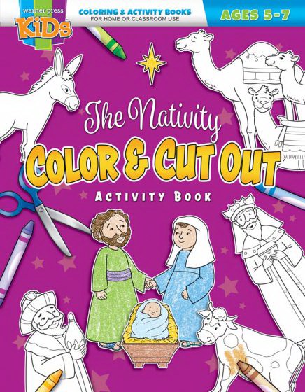 The Nativity Color & Cut Out Activity Book (Ages 5-7)