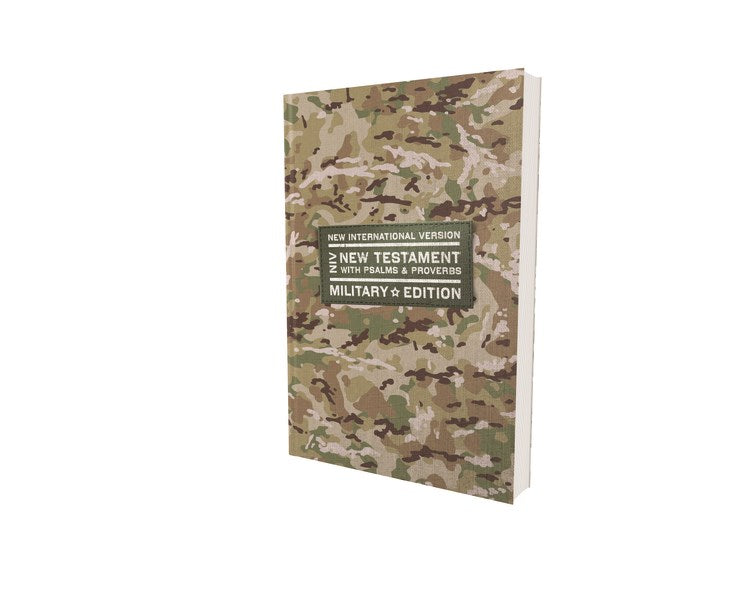 NIV New Testament With Psalms And Proverbs  Military Edition/Compact (Comfort Print)-Military Camo Softcover