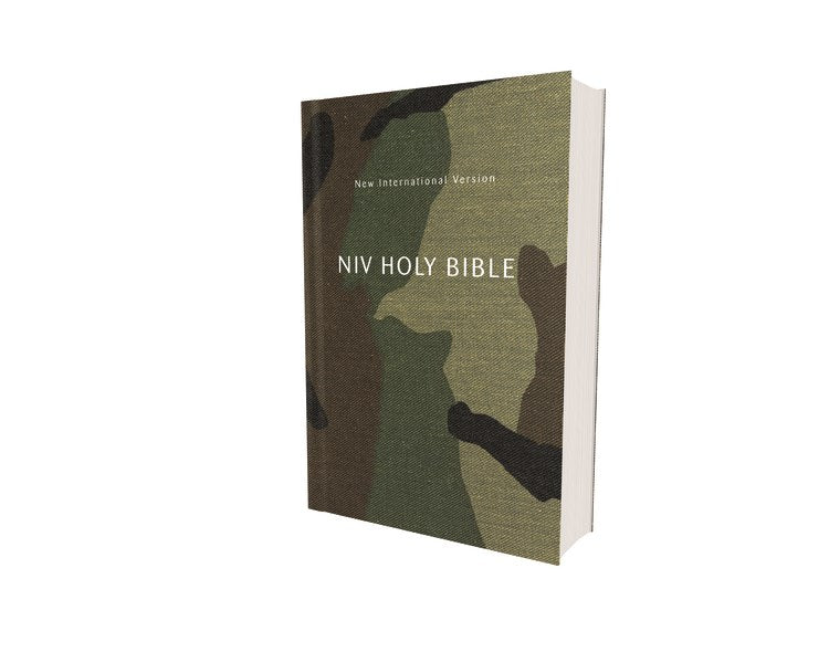 NIV Compact Holy Bible (Comfort Print)-Woodland Camo Softcover