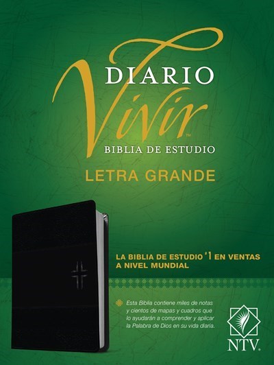 Span-NTV Life Application Study/Large Print (Biblia de Estudio del Diario  Vivir  Letra Grande)-Black LeatherLike