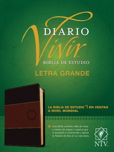 Span-NTV Life Application Study/Large Print (Biblia de Estudio del Diario  Vivir  Letra Grande)-Black /Brown LL