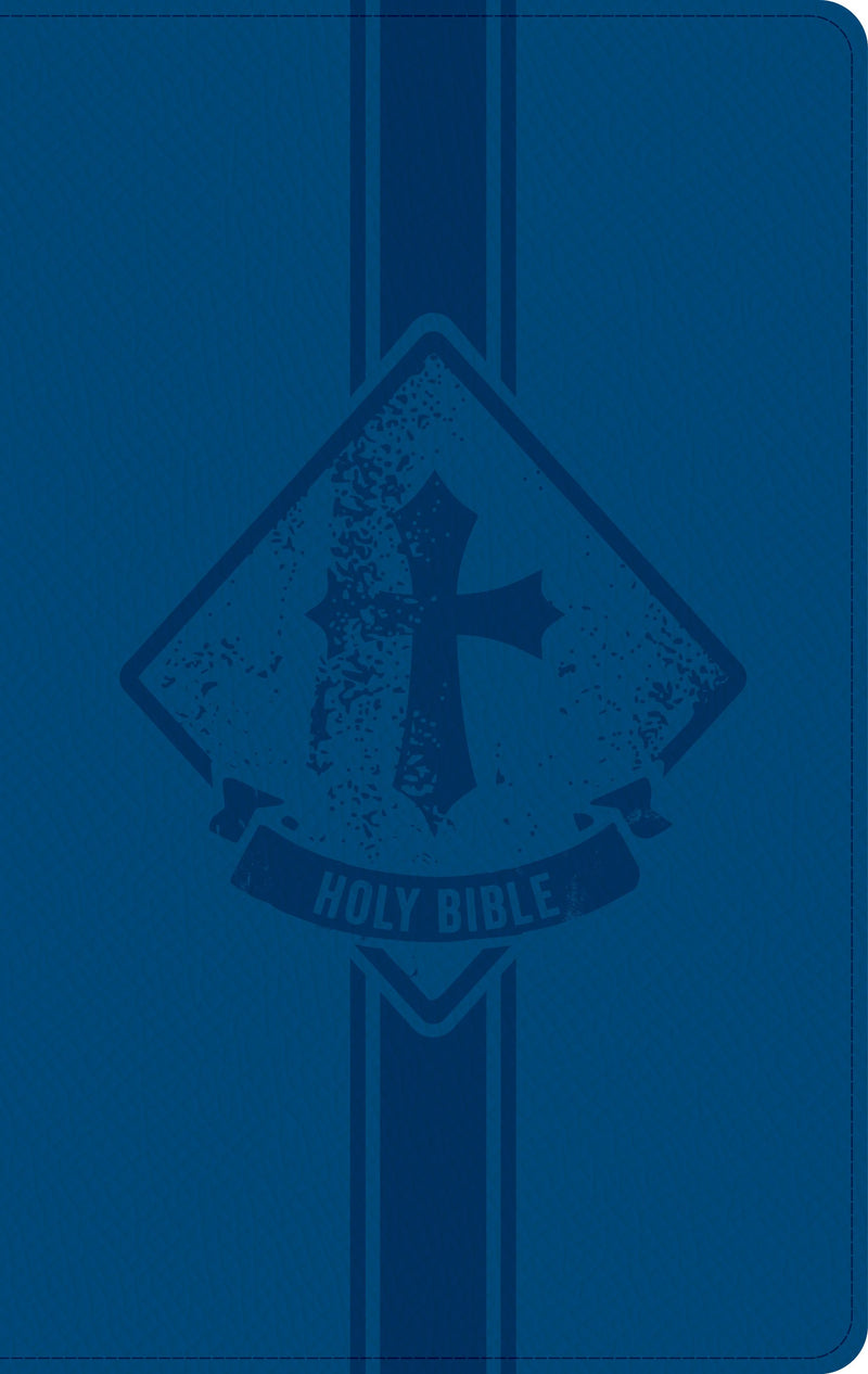 KJV Kids Bible  Thinline Edition-Navy LeatherTouch