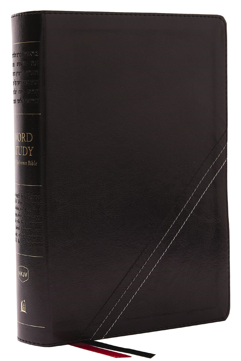 NKJV Word Study Reference Bible (Comfort Print)-Black Leathersoft