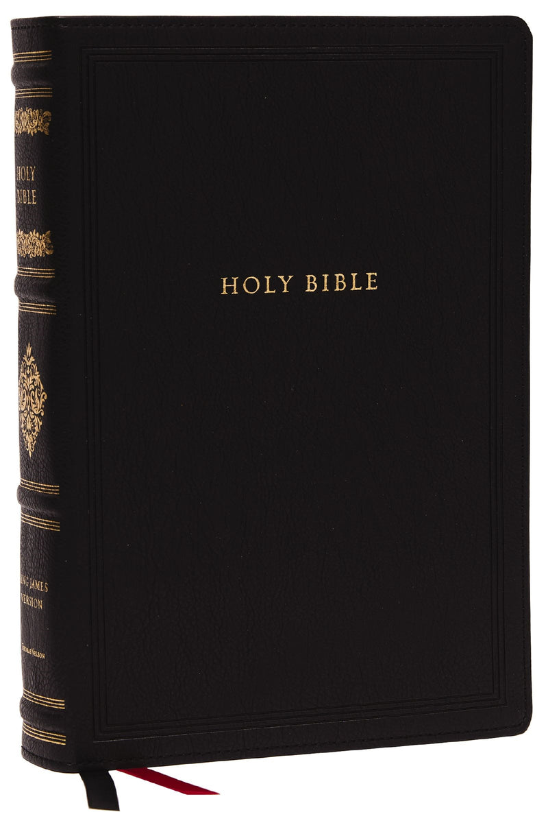 KJV Wide-Margin Reference Bible (Comfort Print)-Black Leathersoft