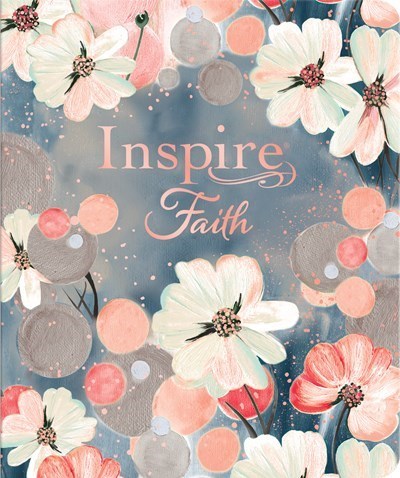 NLT Inspire Faith Bible  Filament Enabled Edition-Watercolor Garden LeatherLike