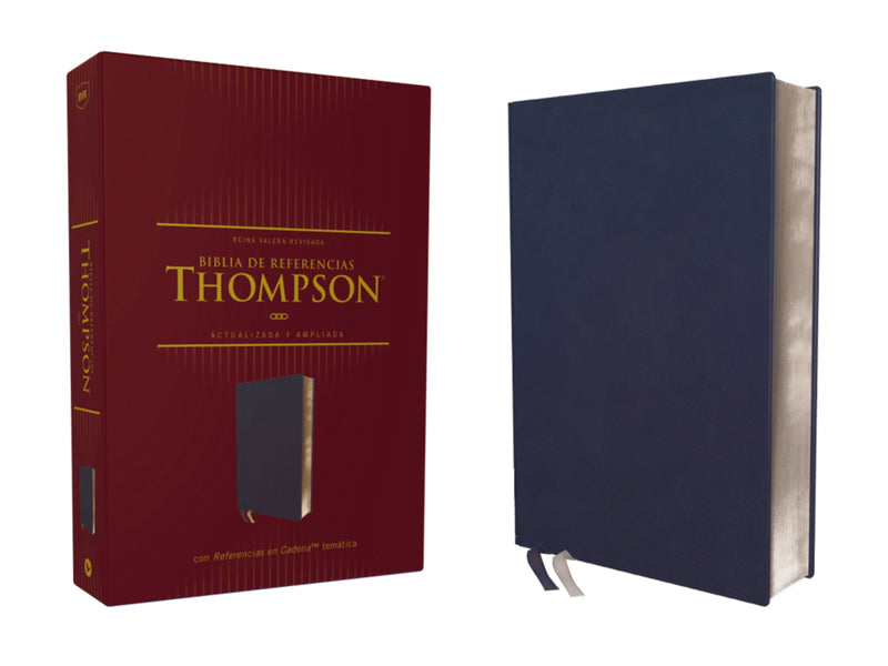 Span-RVR Thompson Chain Reference Bible (Biblia de Referencia Thompson)-Purple Leathersoft Indexed with Zipper