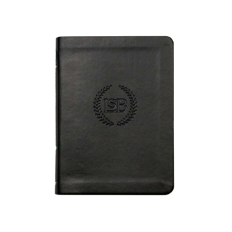 LSB New Testament With Psalms And Proverbs Logo Edition-Black Faux Leather