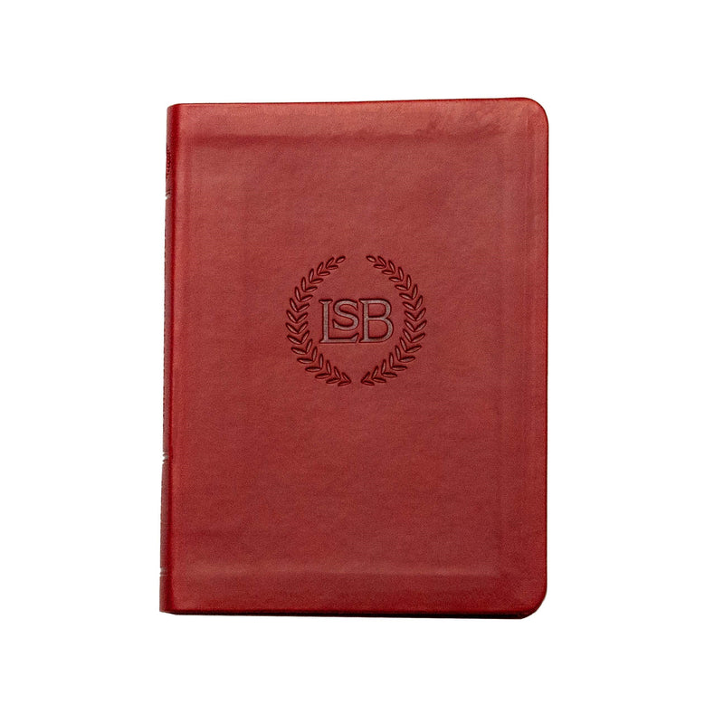 LSB New Testament With Psalms And Proverbs Logo Edition-Burgundy Faux Leather