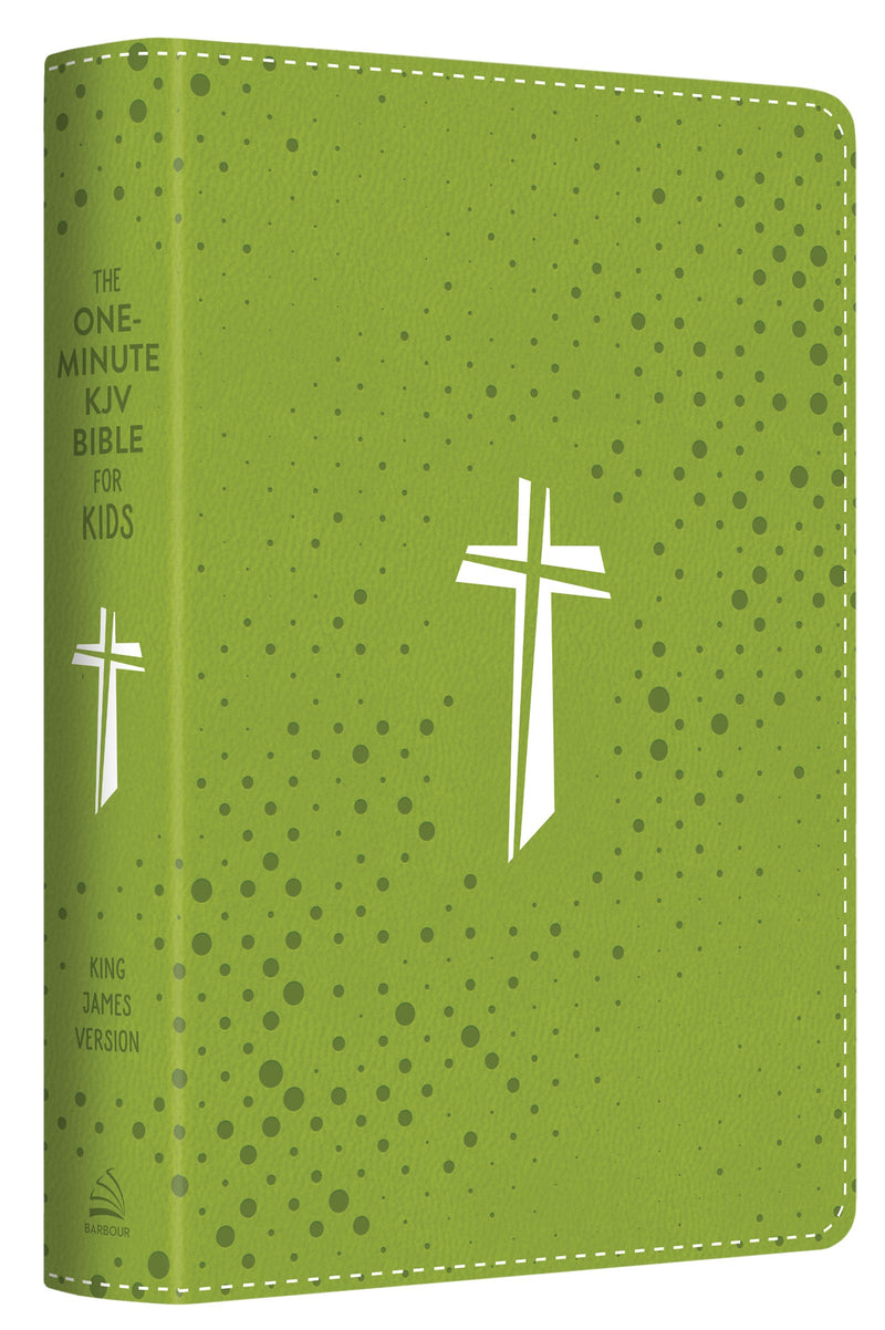 KJV The One-Minute Bible For Kids-Neon Green Cross DiCarta