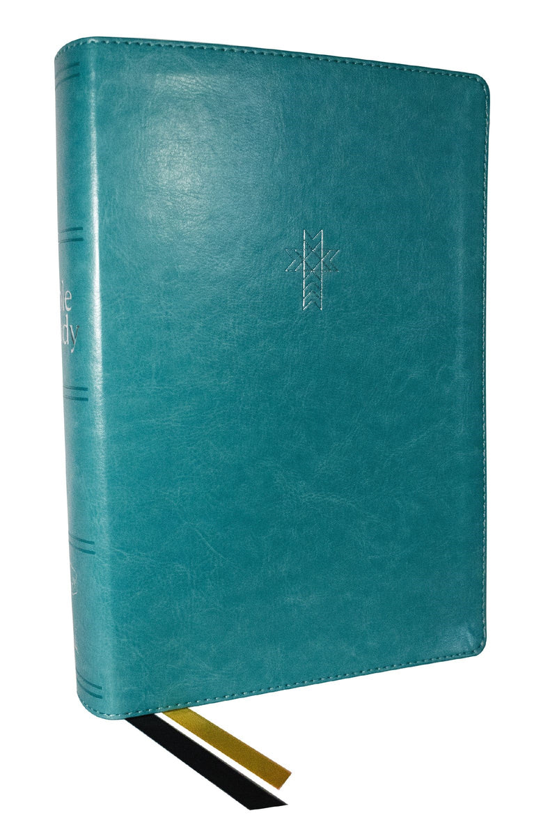 NKJV The Bible Study Bible (Comfort Print)-Turquoise Leathersoft