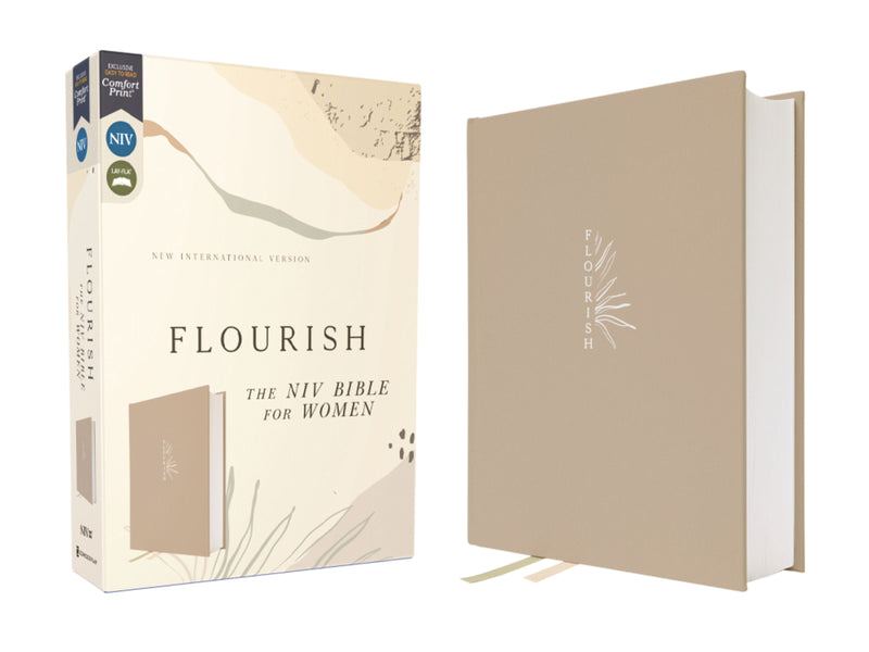 NIV Flourish: The NIV Bible For Women (Comfort Print)-Cream Cloth Over Board