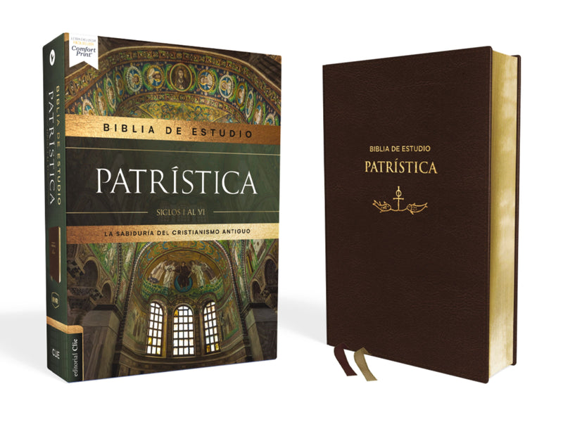 Span-RVR The Patristic Study Bible (Reina Valera Revisada  Biblia de Estudio Patristica)-Brown Leathersoft Indexed