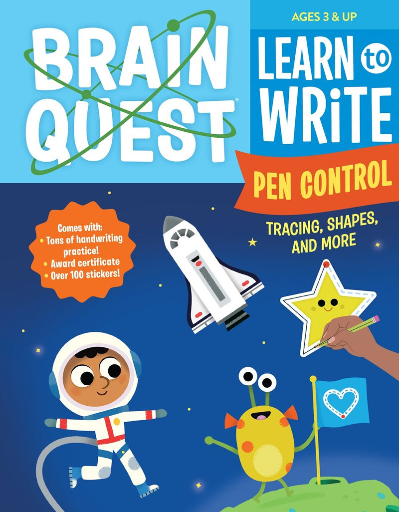 Brain Quest Learn To Write: Pen Control  Tracing  Shapes  And More