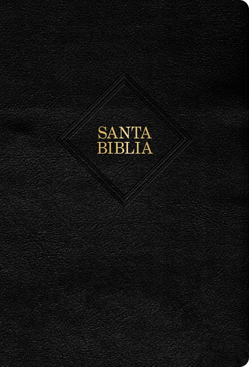 Span-RVR 1960 Hand Size Giant Print Bible (Biblia Letra Grande Tamano Manual)-Black Bonded Leather