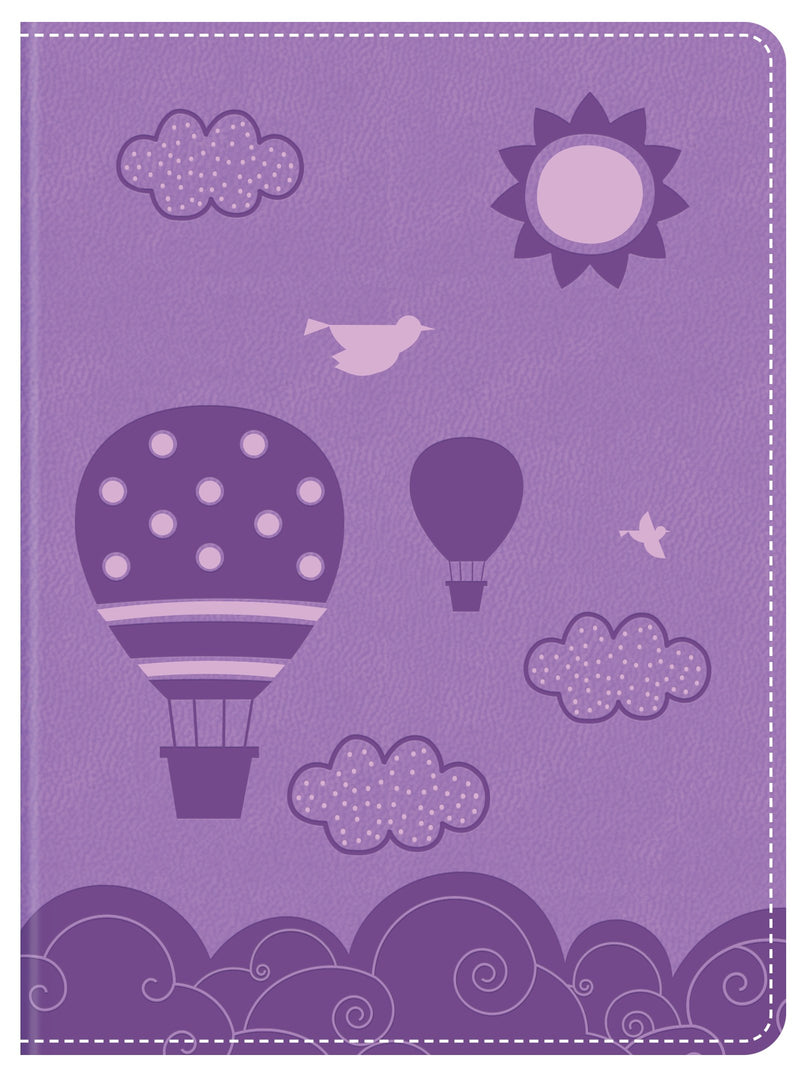 KJV Simplified Bible: The Daily Wisdom For Girls Devotional Bible-Lavender Balloons DiCarta