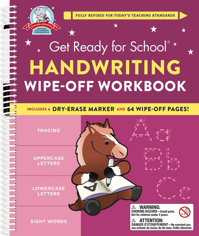 Get Ready For School: Handwriting Wipe-Off Workbook