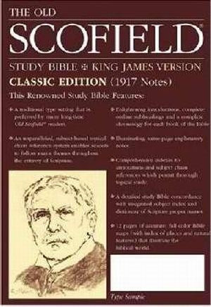 KJV Old Scofield Study Bible-Classic Editon-Black Leather Cowhide Indexed