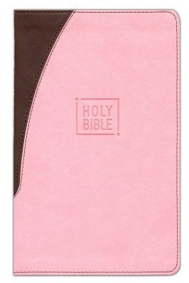 NIV Premium Gift Bible (Comfort Print)-Pink/Chocolate Leathersoft