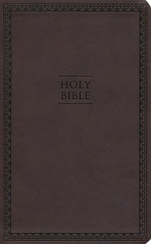 NIV Value Thinline Bible (Comfort Print)-Chocolate Leathersoft 