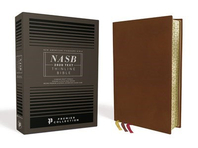 NASB Thinline Bible (Premium Collection)-Brown  Premium Goatskin Leather