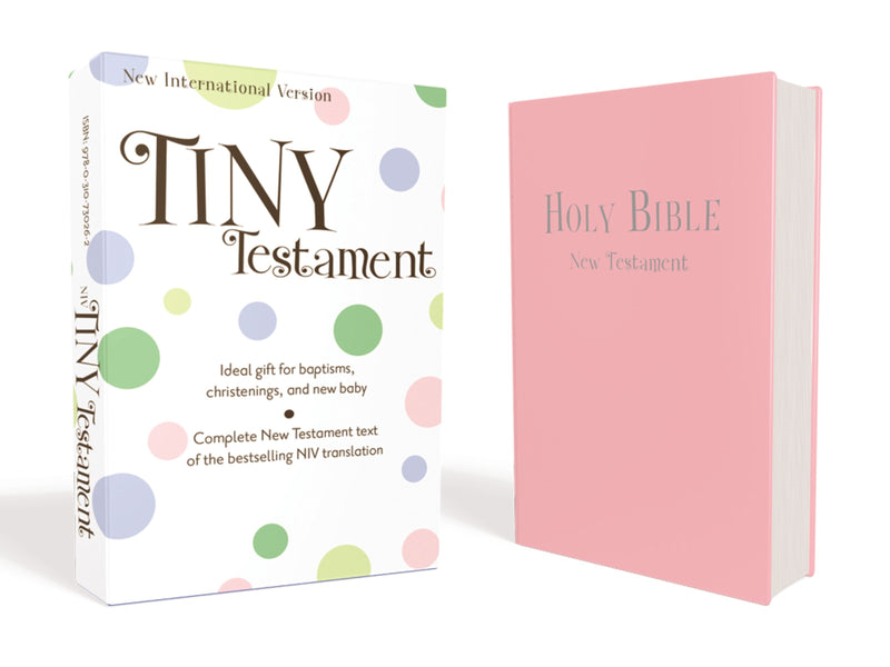 NIV Tiny New Testament-Pink Leather-Look