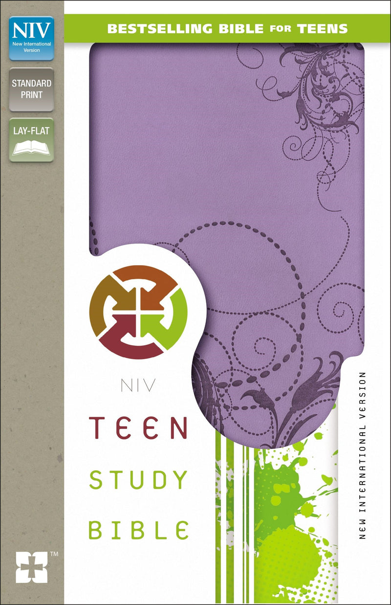 NIV Teen Study Bible-Spring Violet Duo-Tone