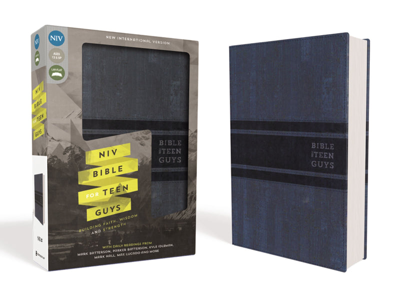 NIV Bible For Teen Guys-Blue Duo-Tone