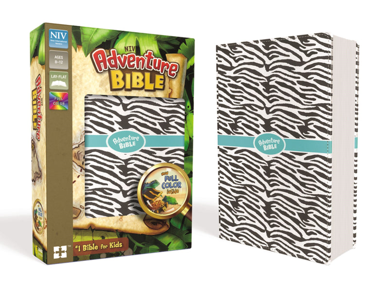 NIV Adventure Bible (Full Color)-Zebra Print Leathersoft