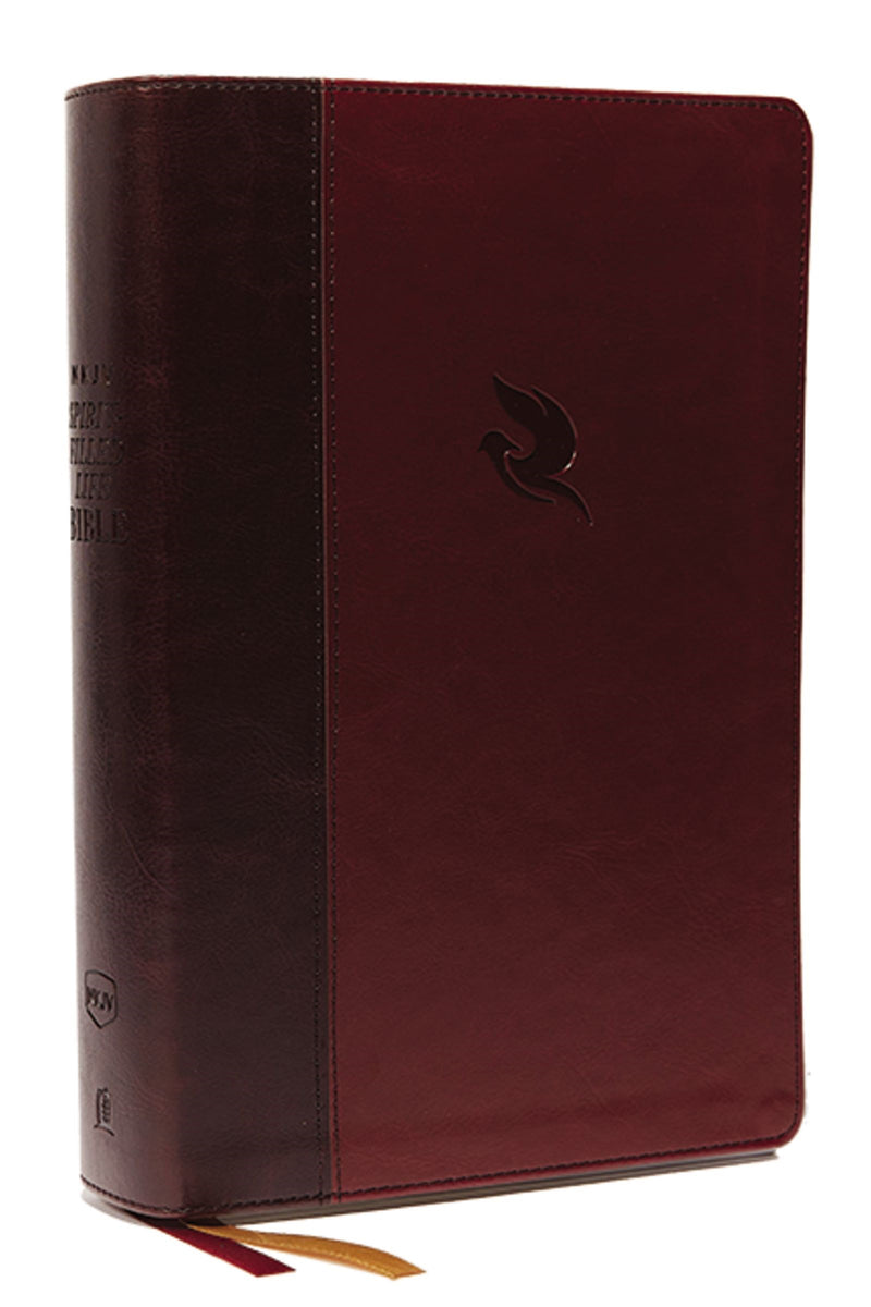 NKJV Spirit-Filled Life Bible (Third Edition) (Comfort Print)-Burgundy Leathersoft Indexed 