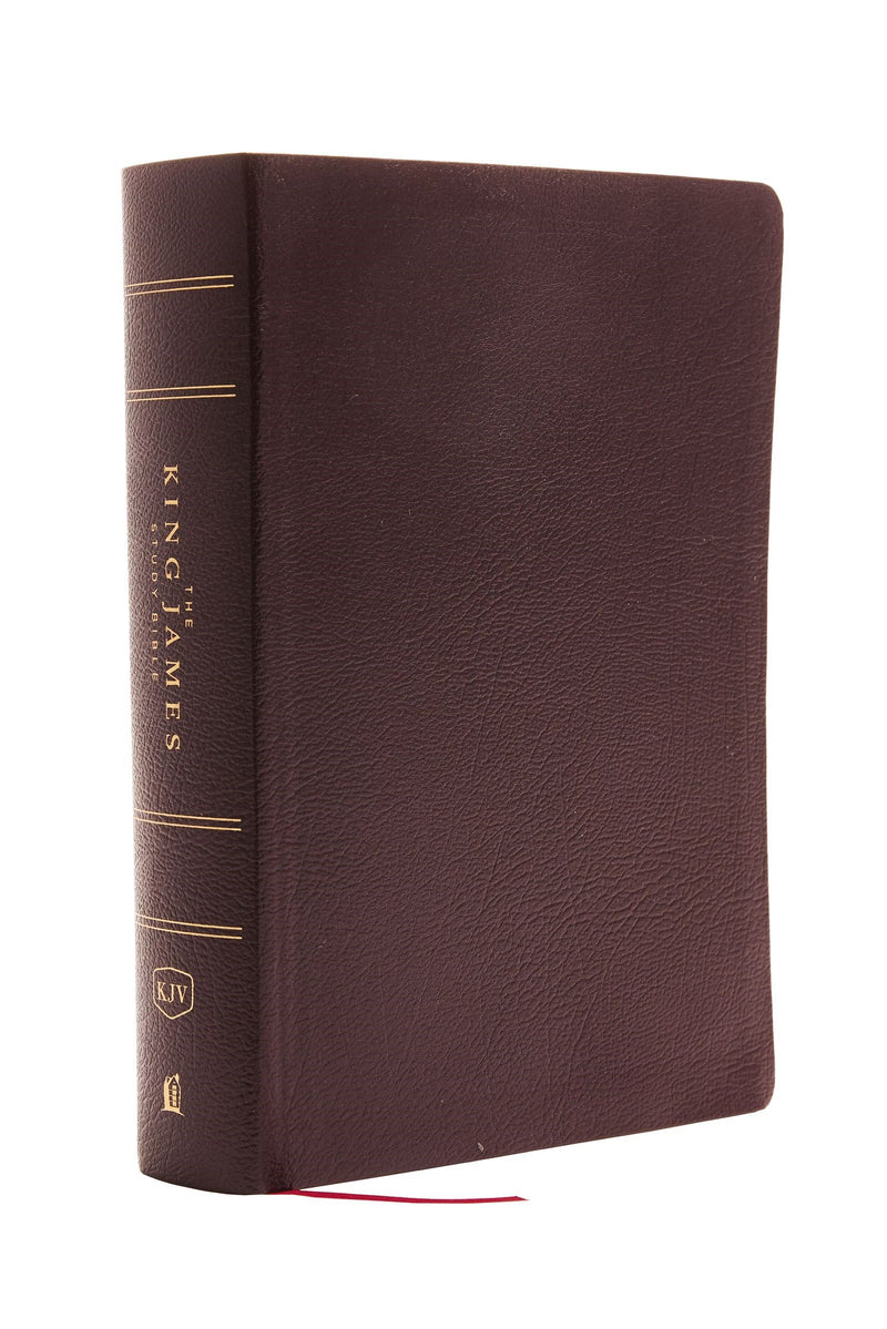 KJV Study Bible (Full-Color)-Burgundy Bonded Leather