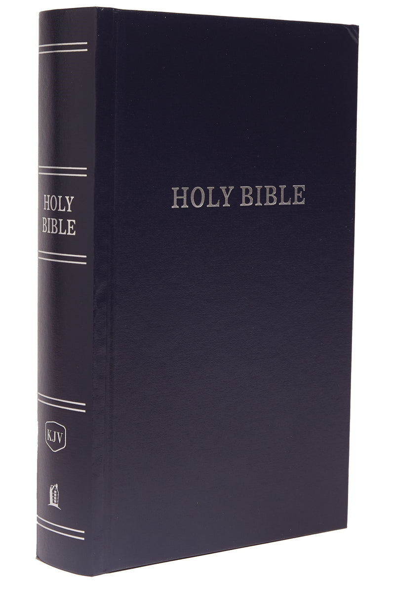 KJV Large Print Pew Bible (Comfort Print)-Navy Blue Hardcover