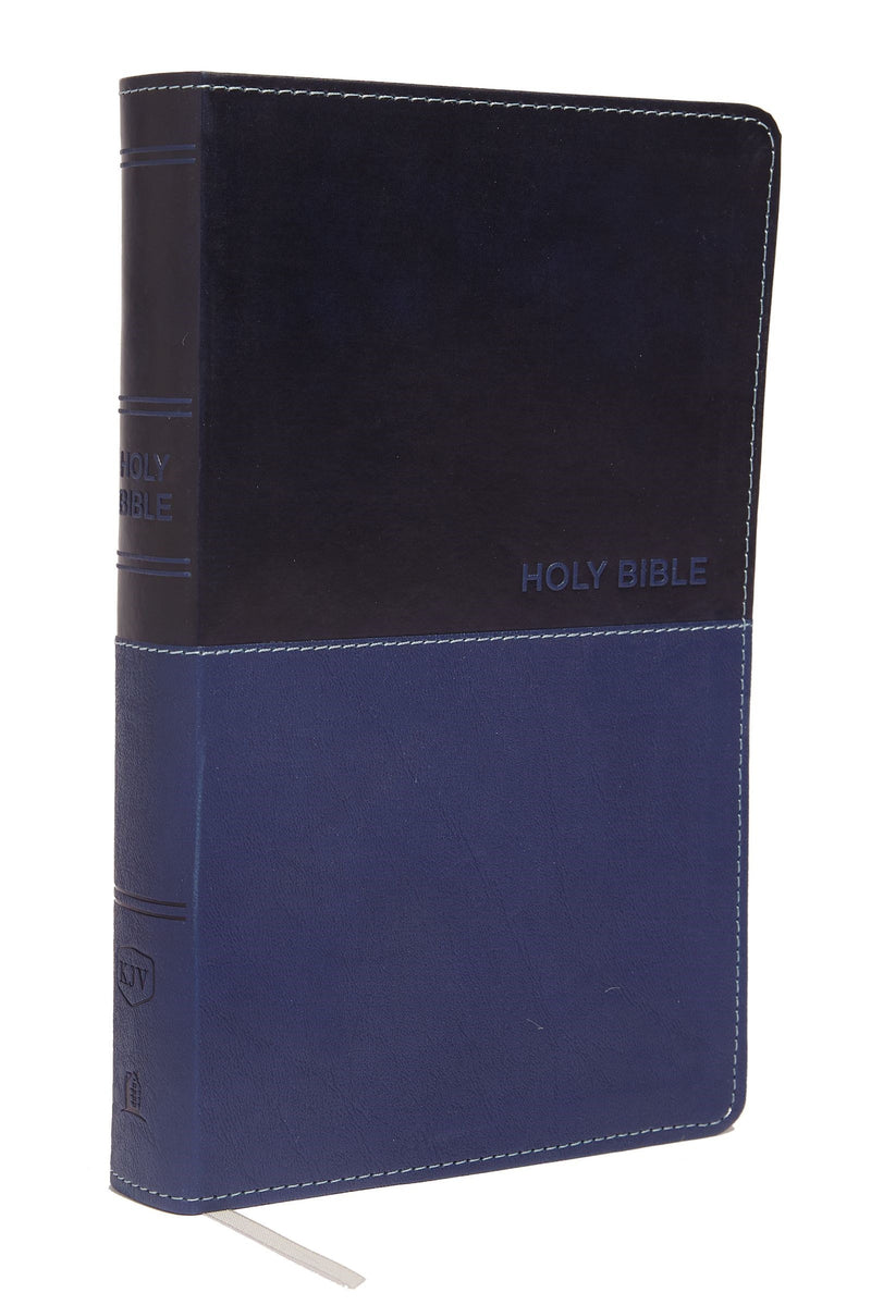 KJV Deluxe Gift Bible (Comfort Print)-Navy Leathersoft