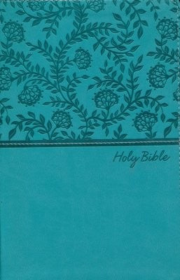 KJV Deluxe Gift Bible (Comfort Print)-Turquoise Leathersoft