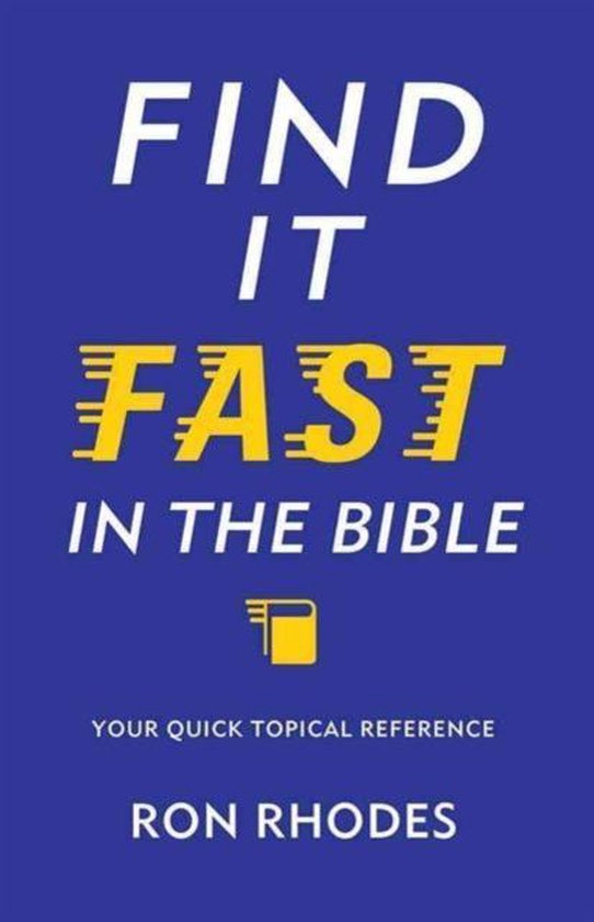 Find it fast in the bible